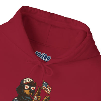 Patriotic Dachshund America Unisex Hoodie