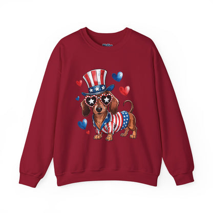 Patriotic Dachshund Dog Unisex Sweatshirt