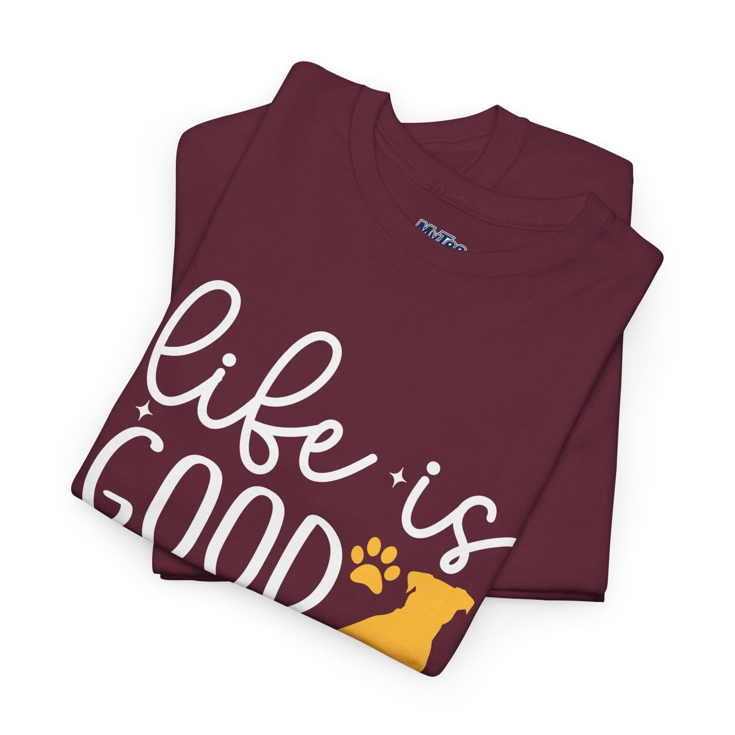 "Life Is Good With My Rescue Dog" Unisex T-Shirt | Dog Lover Gift