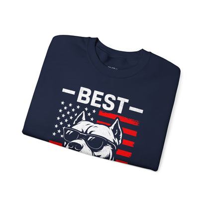 Best Pitbull Dad Ever SweatShirt For Proud Dog Father