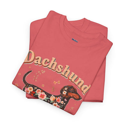 Dachshund Mama T-Shirt – Cute Floral Pup Lover Tee
