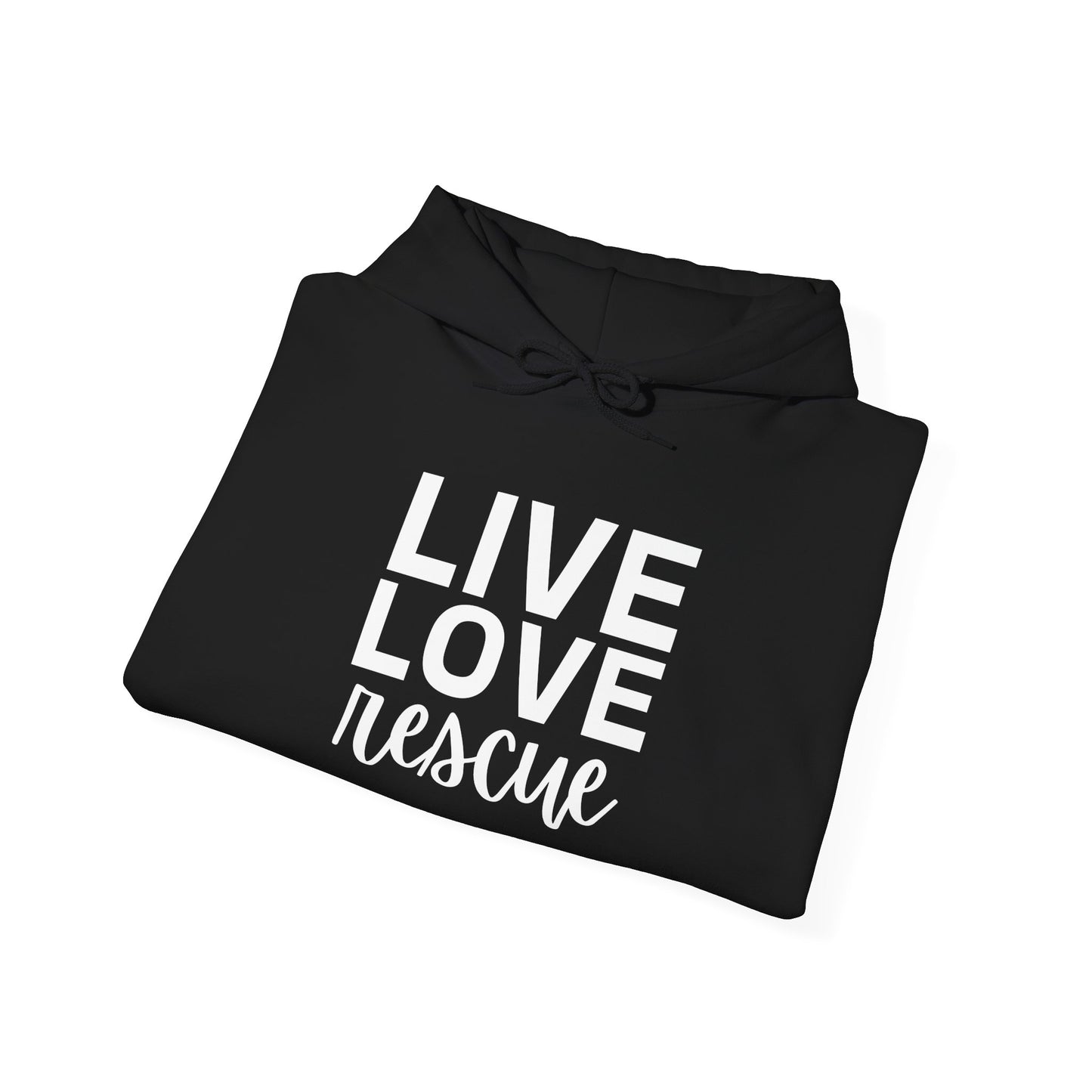 Live Love Rescue Unisex Hoodie - Ideal For Casual Wear