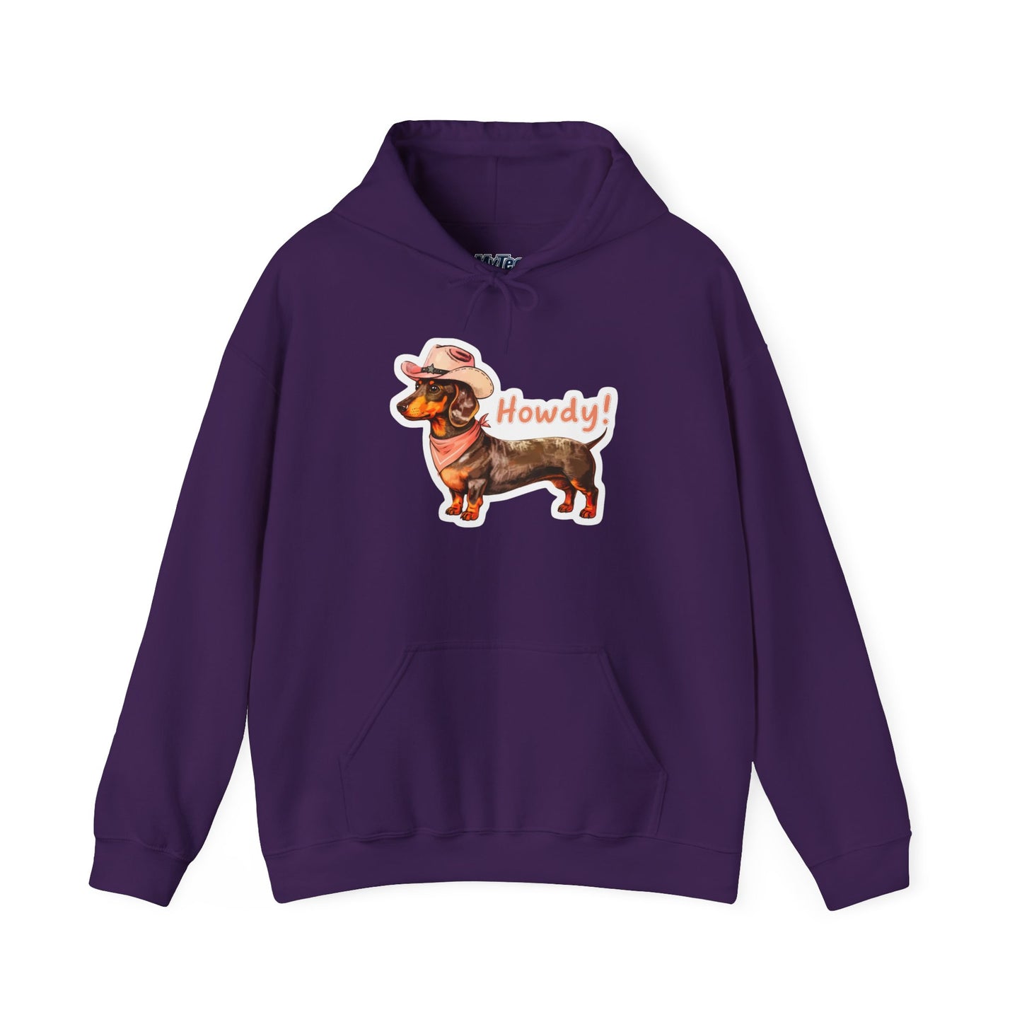 Dachshund Howdy Unisex Hoodie – For Proud Pup Parents With Western Soul