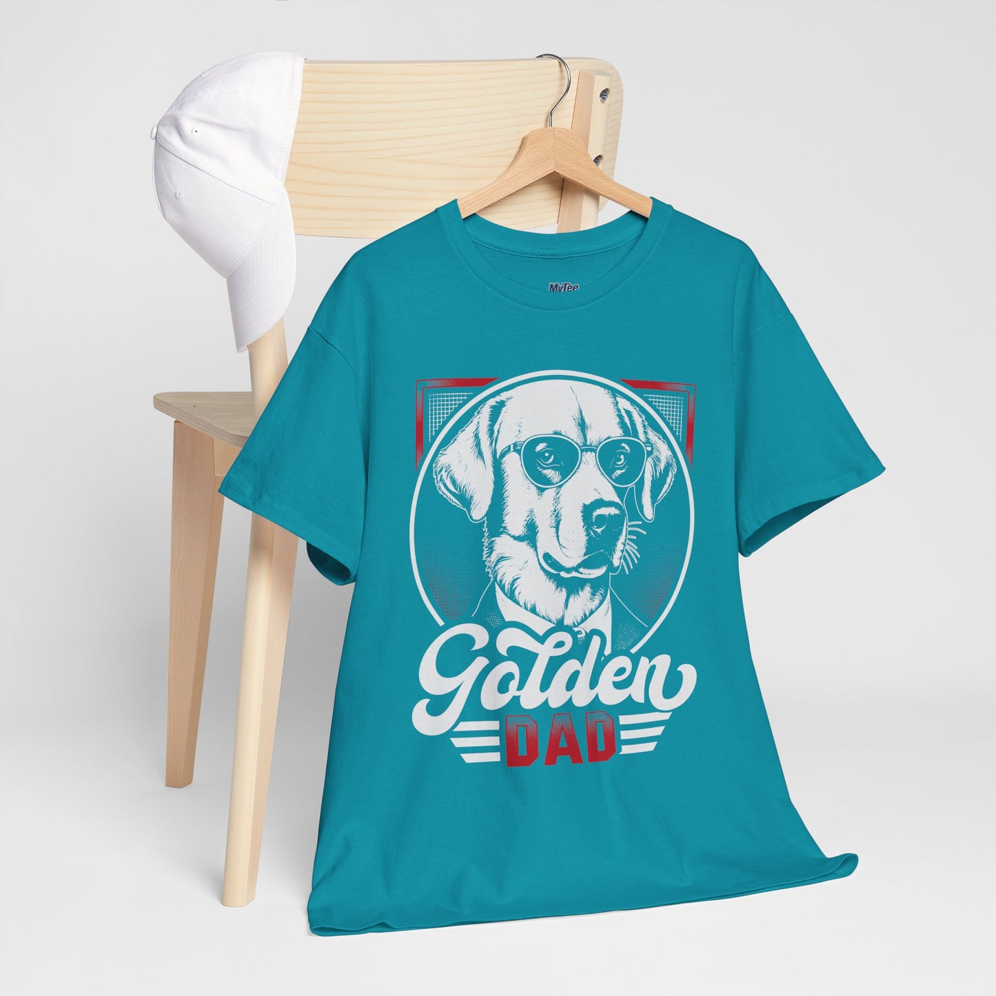 Golden Dad, Golden Retriever T-Shirt | Best For Dog Dad