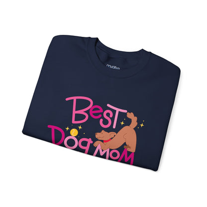 Best Dog Mom Ever Crewneck Sweatshirt | Gift For Dog Moms