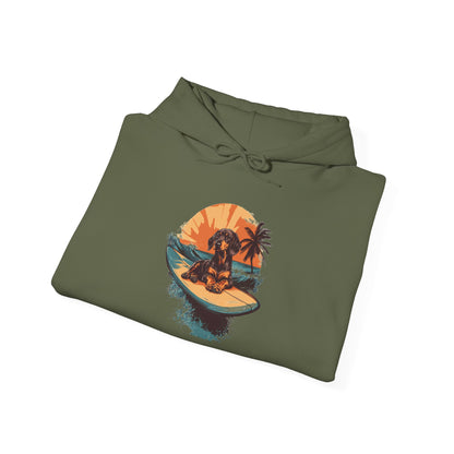 Dachshund Sunset Unisex Hoodie – Chill Pup Style For Dog Lovers
