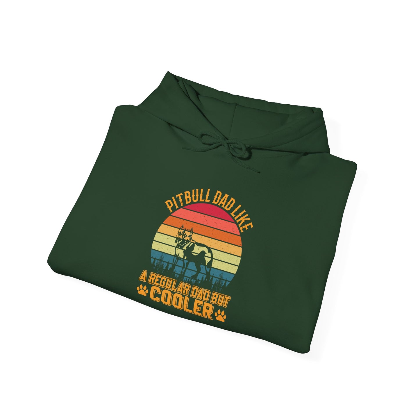 'Pitbull Dad Like A Regular Dad But Cooler' Cozy Hoodie