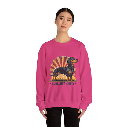 Dachshund Small But Mighty Sweatshirt – Fierce Pup Energy Pullover