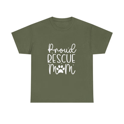 Proud Rescue Mom T-Shirt | Gift For Dog Mom