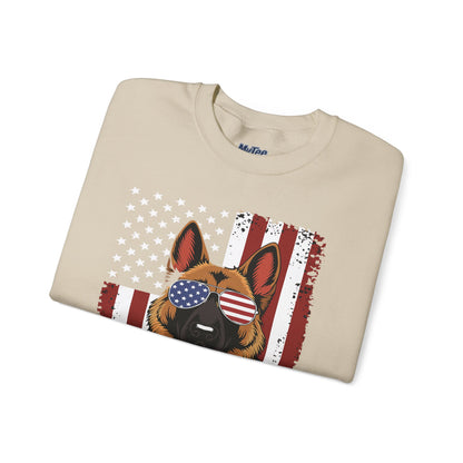 Patriotic German Shephard Dog Unisex Sweatshirt