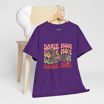 Doxie Mom Retro T-Shirt – Colorful Dog Mom Graphic Tee