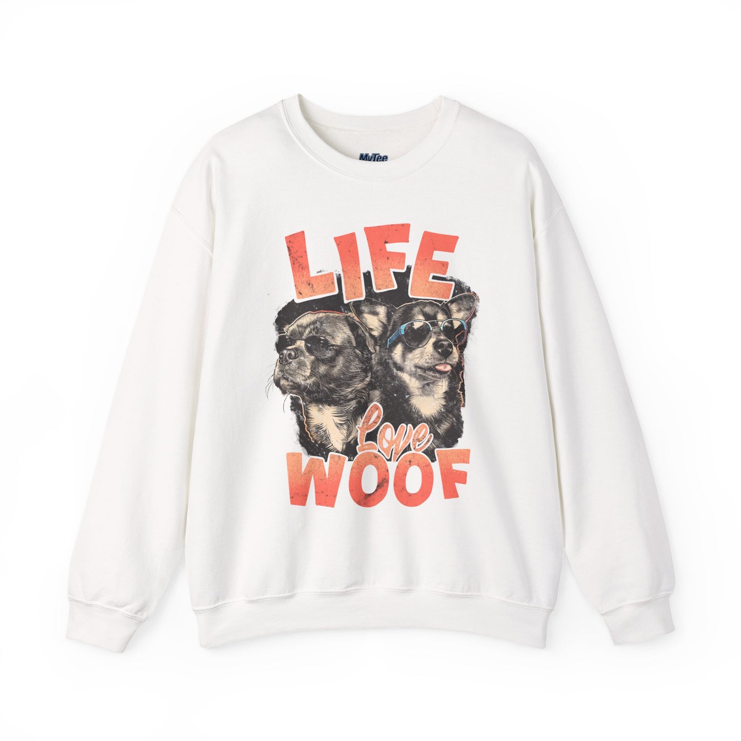 Life Love Woof Sweatshirt – Cozy Dog Lover Crewneck