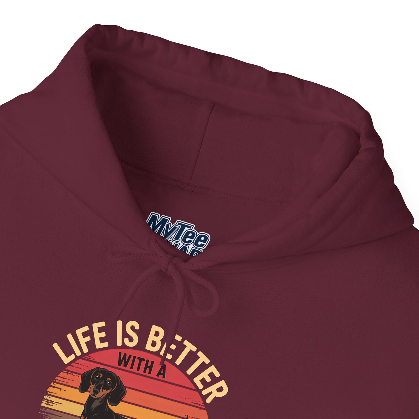 Life Is Better With A Dachshund Unisex Hoodie – Dog Lover Retro Pullover