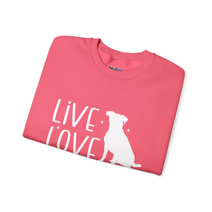 Live Love Rescue Crewneck Sweatshirt | Cozy Pet-Lover Gift