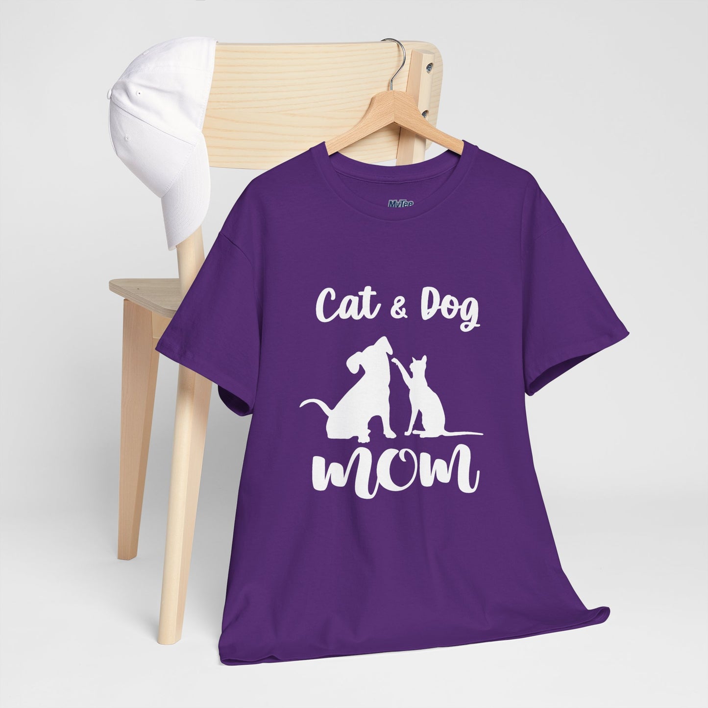 Cat & Dog Mom Cotton T-Shirt - Perfect for Pet Lovers