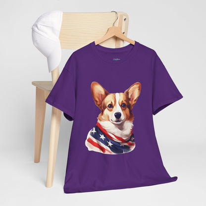 Patriotic Pembroke Welsh Corgi Unisex T-Shirt