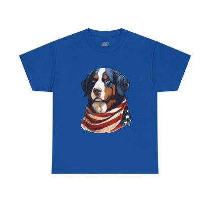 Patriotic Bernese Mountain Unisex T-Shirt
