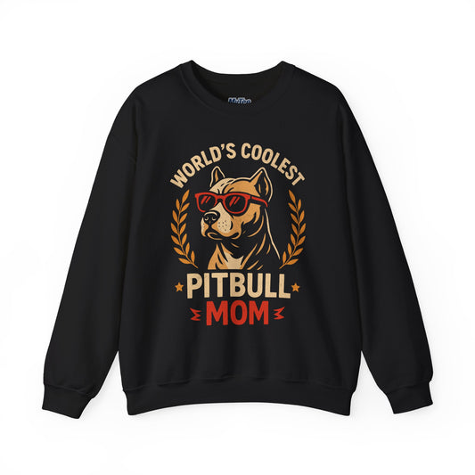 World's Coolest Pitbull Mom Sweatshirt | Perfect for Mother's Day