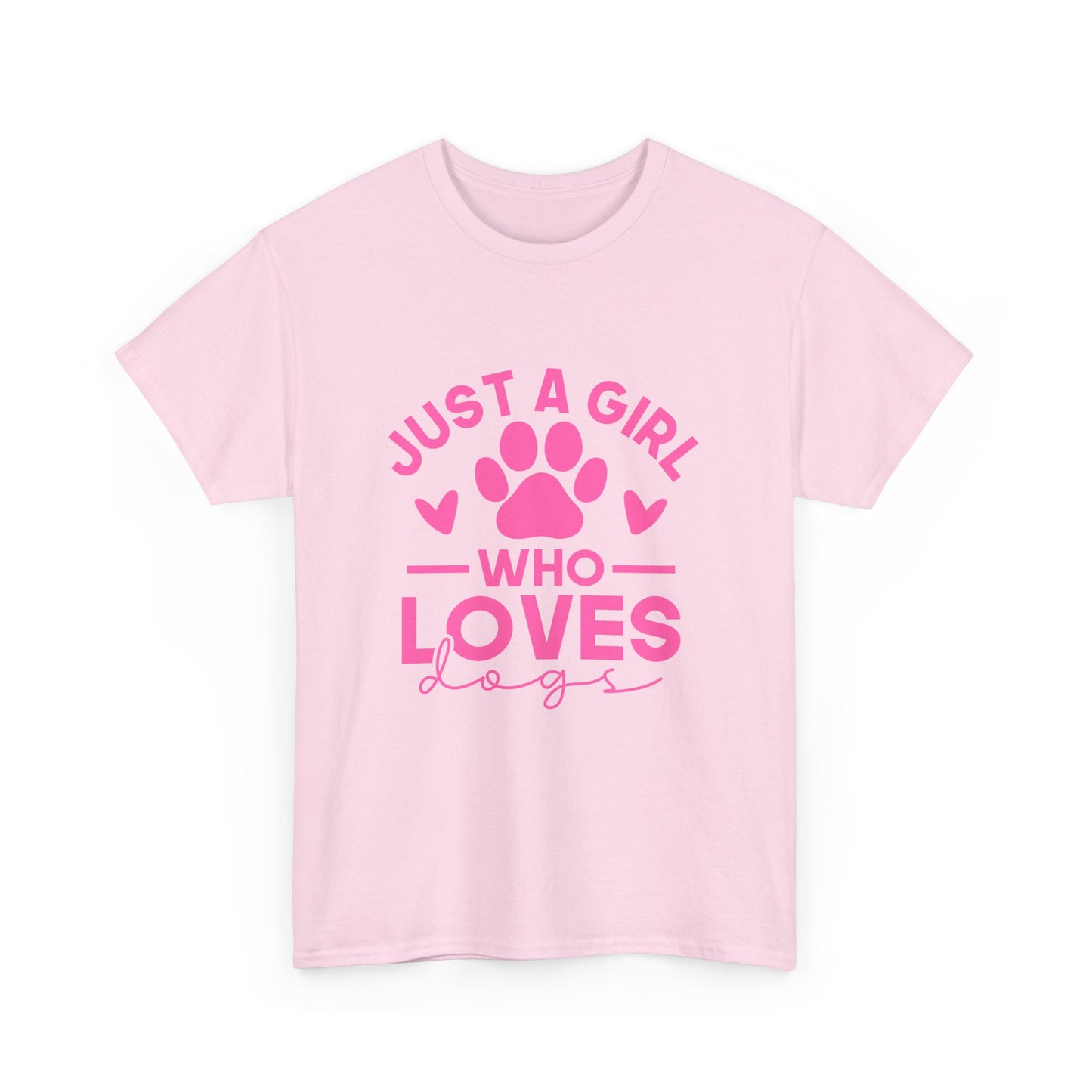 Just a Girl Who Loves Dogs T-Shirt - Cute Pet Lover Tee