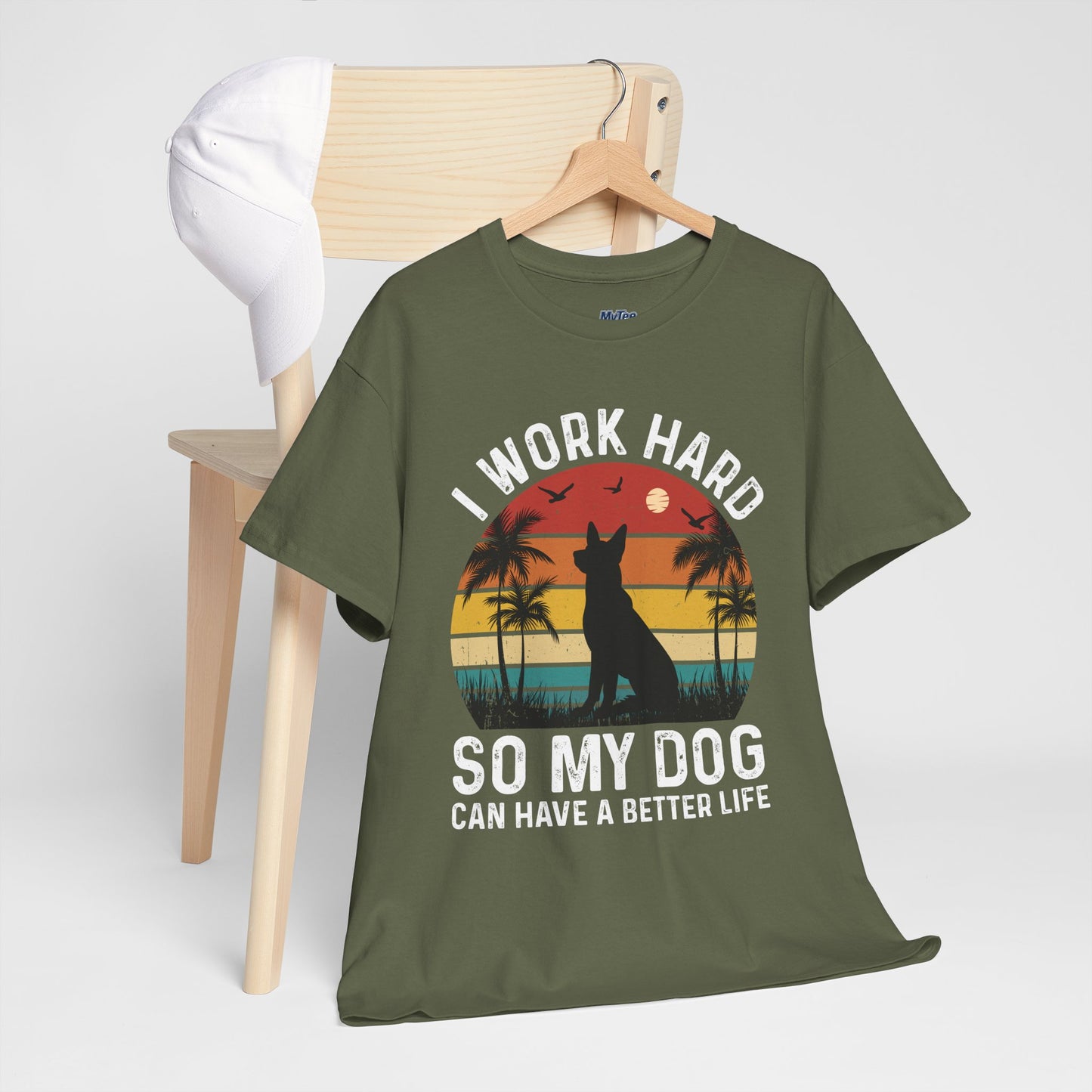 I Work Hard So My Dog Can Chill Unisex T-Shirt