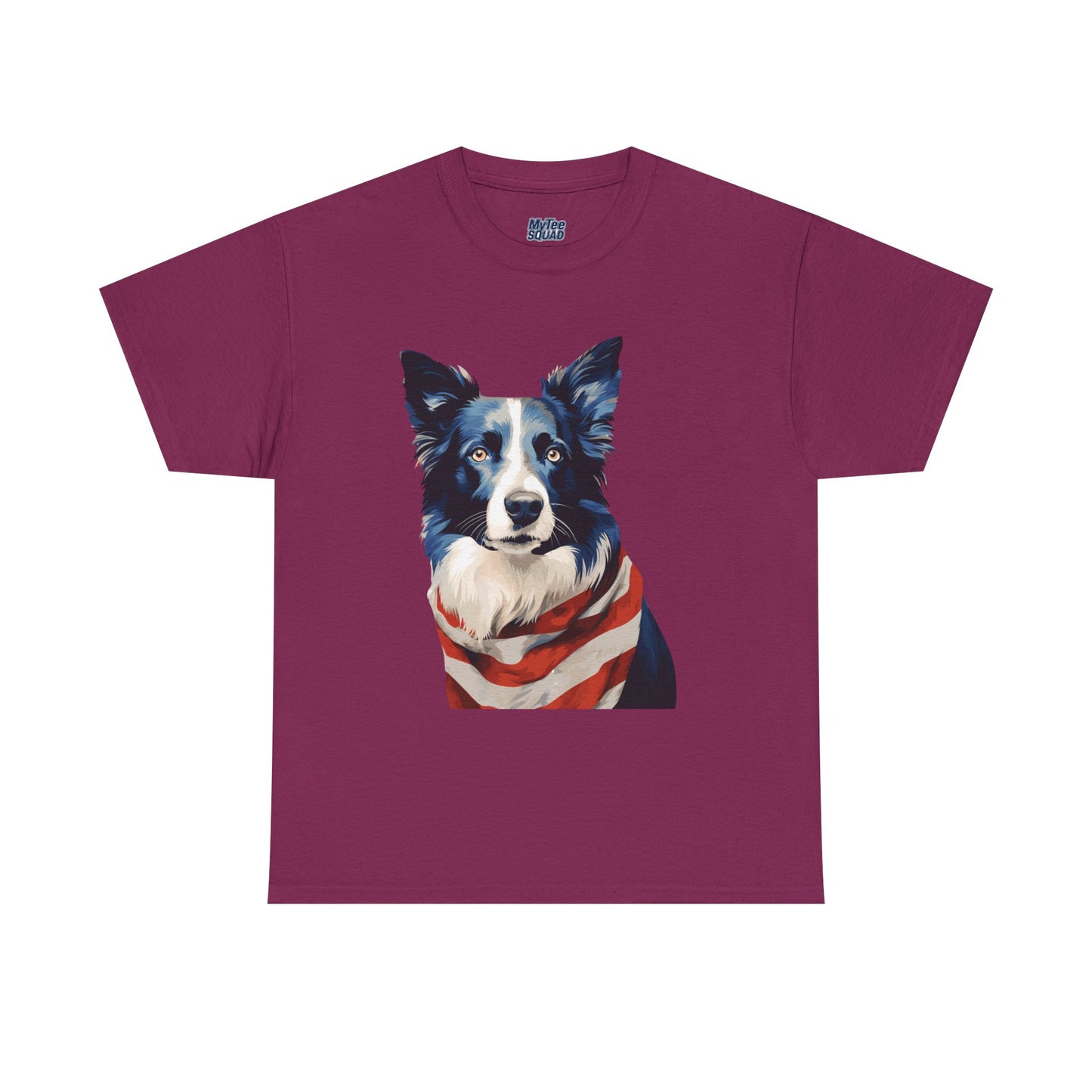 Patriotic Border Collie Unisex T-Shirt