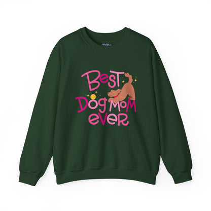 Best Dog Mom Ever Crewneck Sweatshirt | Gift For Dog Moms