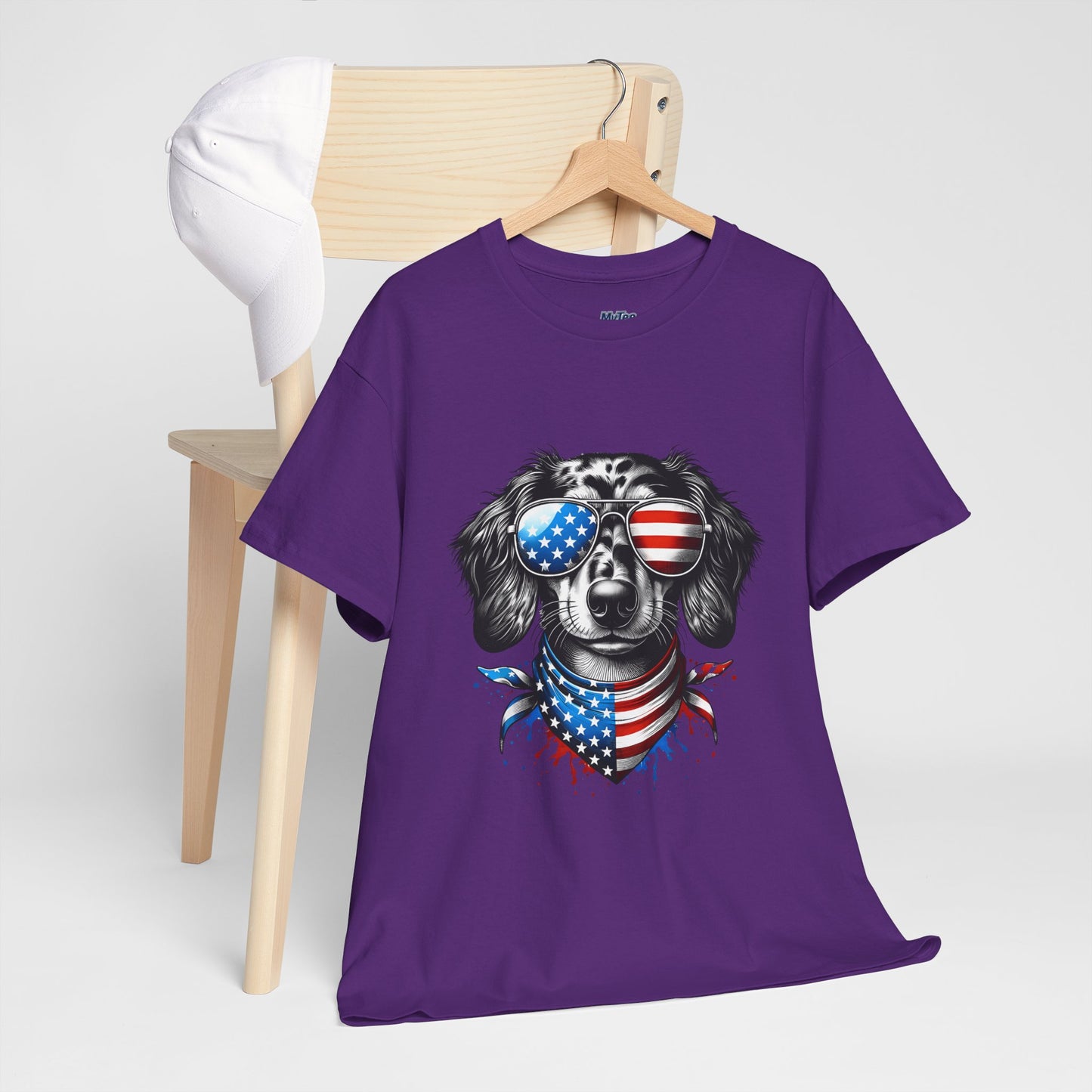 Patriotic Dachshund with Sunglasses Unisex T-Shirt