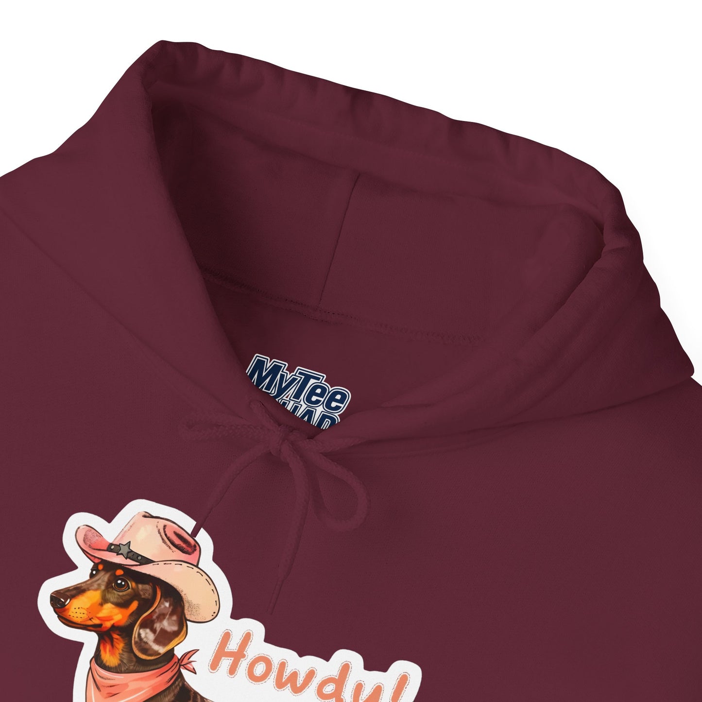 Dachshund Howdy Unisex Hoodie – For Proud Pup Parents With Western Soul