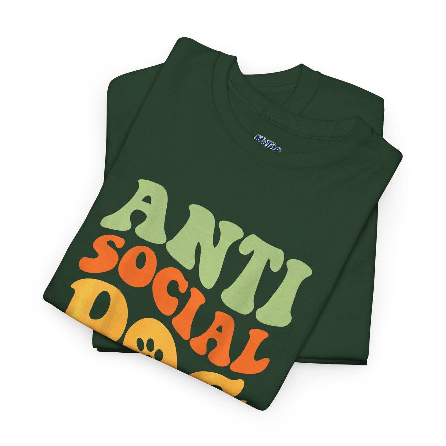Anti Social Dog Moms Club Cotton T-Shirt - Fun & Comfy Pet Lover Tee