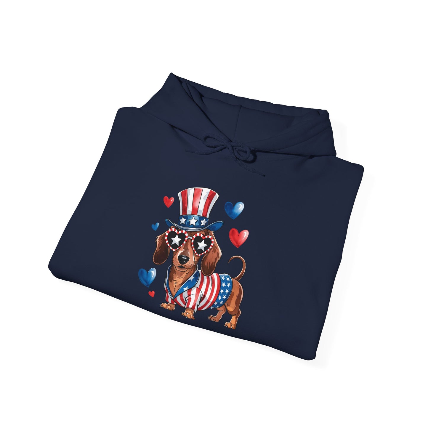 Patriotic Dachshund Unisex Hoodie - Perfect For 4th Of July