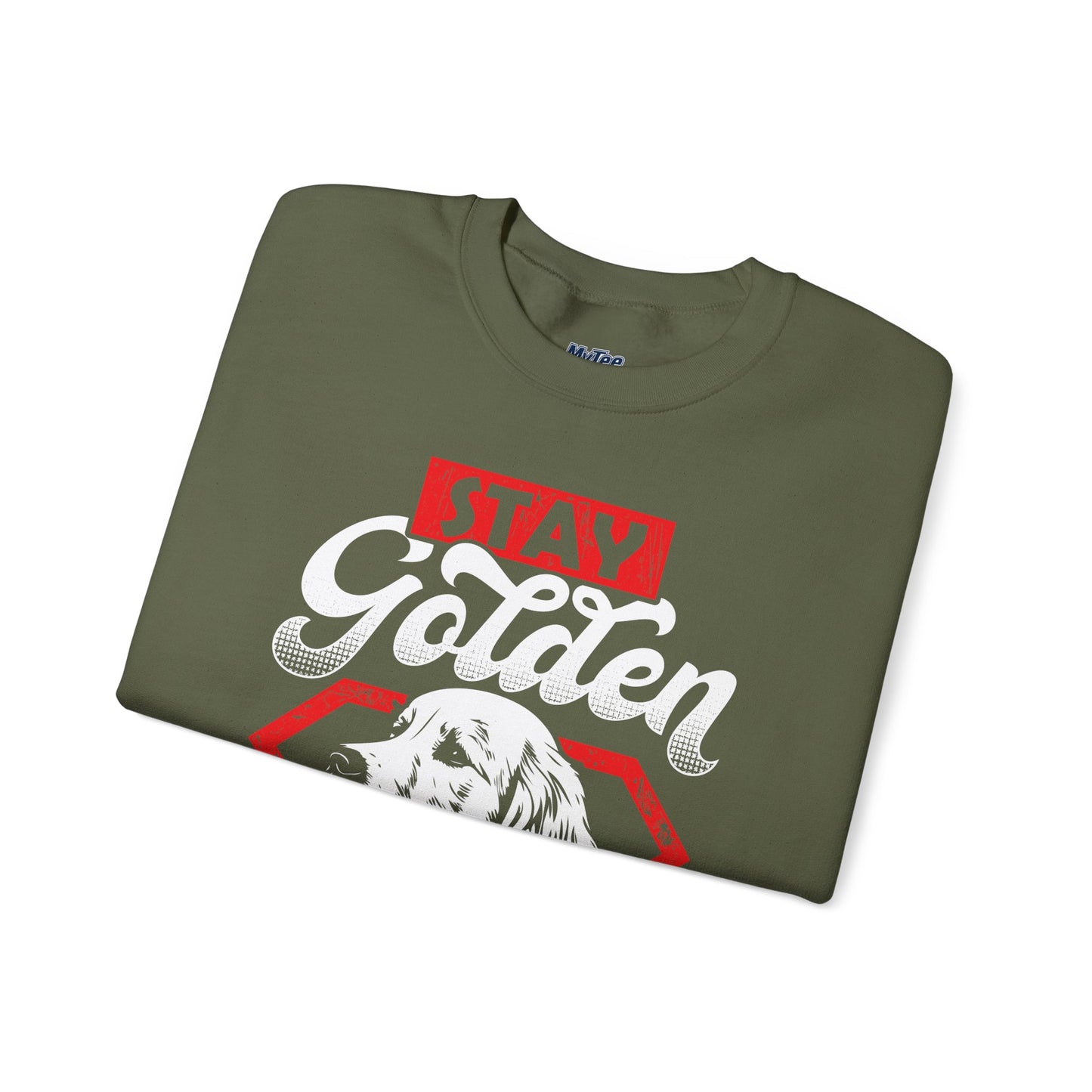 Stay Golden Retriever Sweatshirt – Bold Dog Lover Graphic Tee