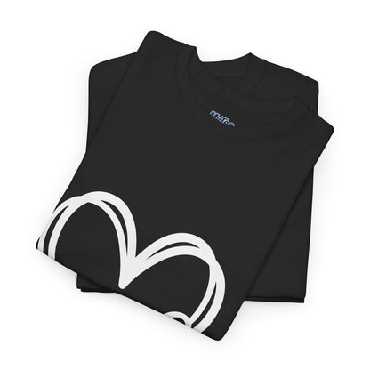 Simple Paw Heart Unisex T-Shirt – For Dog Lovers