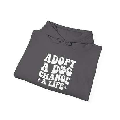 Adopt A Dog Change A Life Unisex Hoodie | Perfect For Animal Lovers