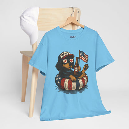 Patriotic Dachshund America Unisex T-Shirt