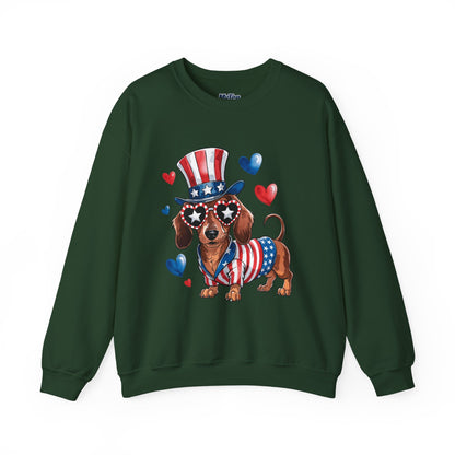 Patriotic Dachshund Dog Unisex Sweatshirt