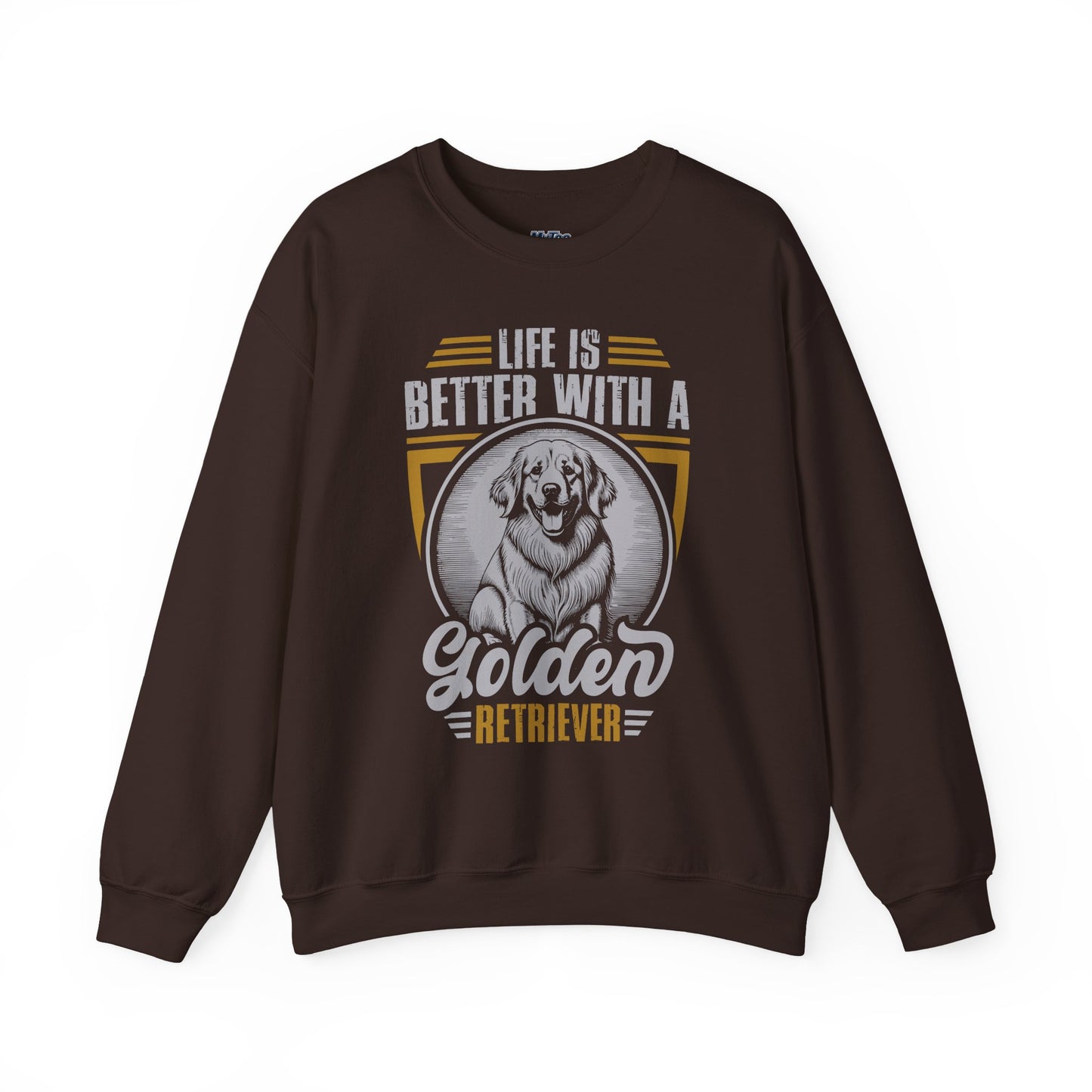 Life Is Better with a Golden Retriever Sweatshirt – Cozy Dog Lover Crewneck