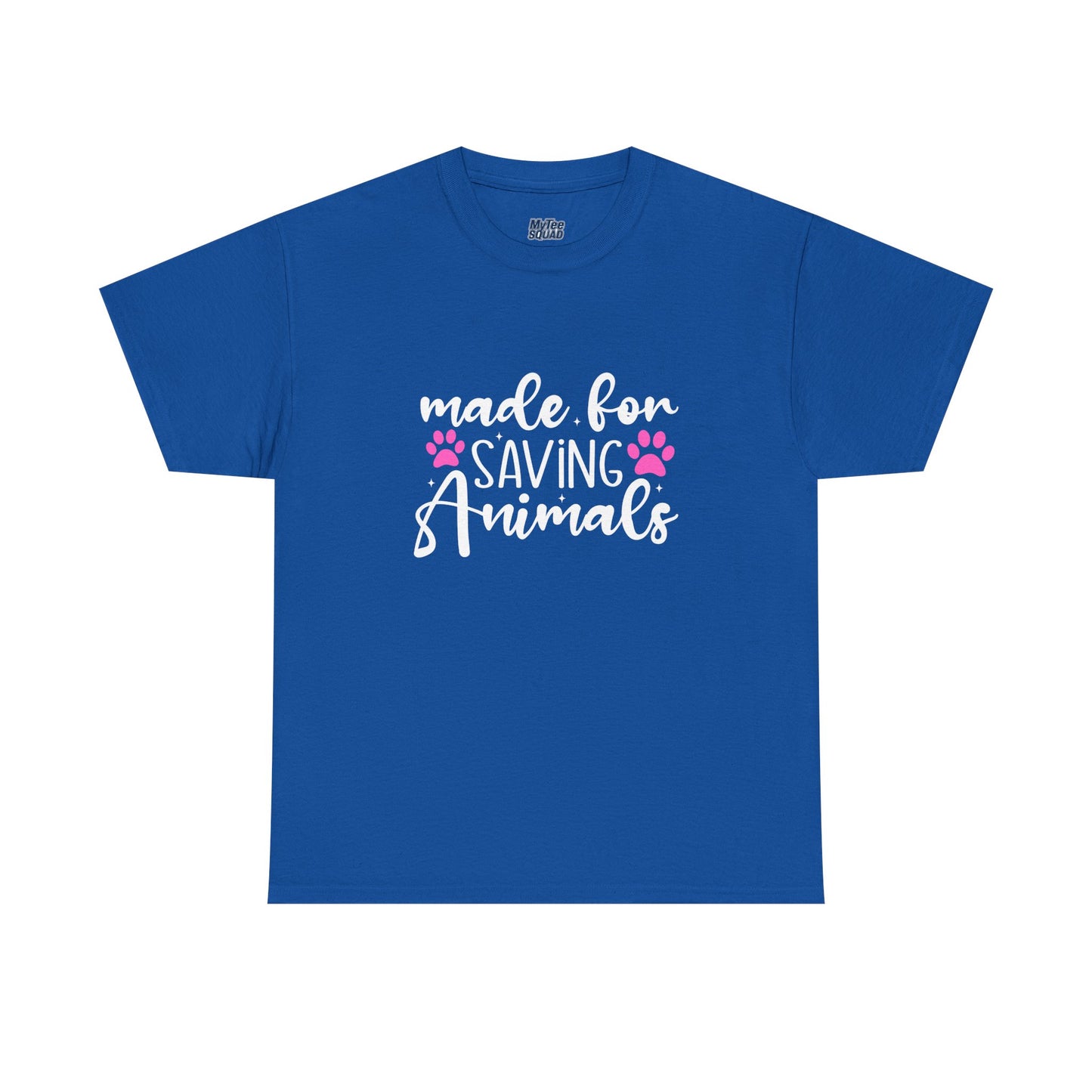 Made For Saving Animals Unisex Cotton T-Shirt | Dog Lover