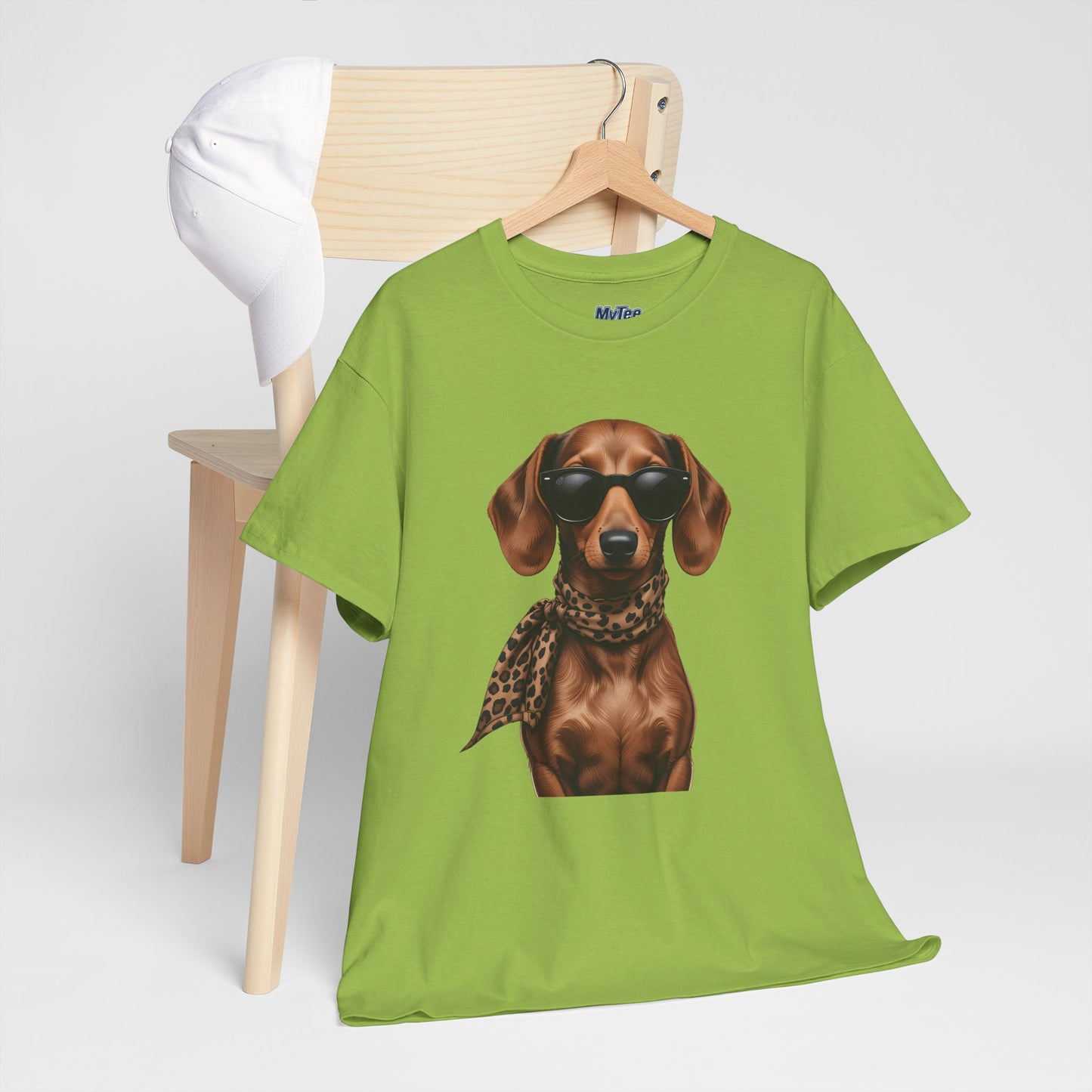 Dachshund With A Scarf Cotton T-Shirt