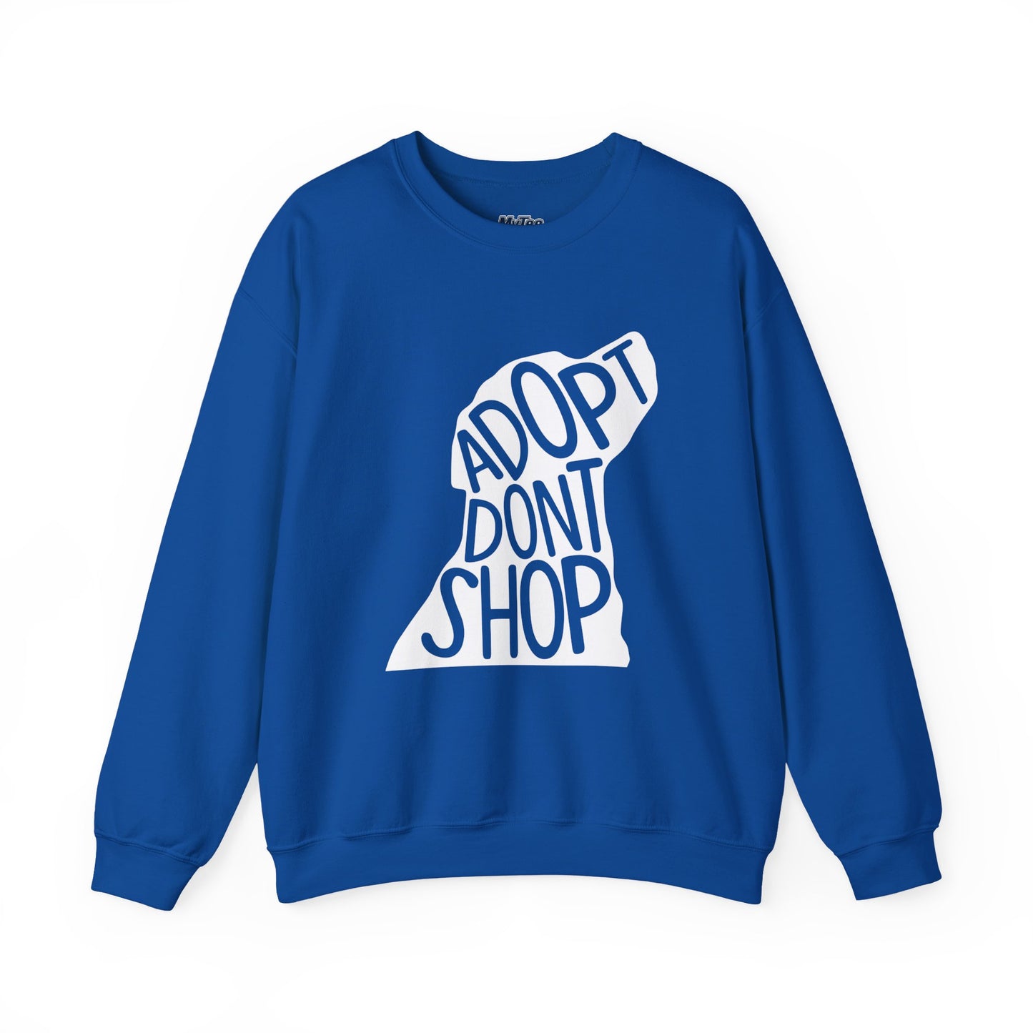 Adopt Don't Shop Unisex Sweatshirt | Eco-Friendly Crewneck