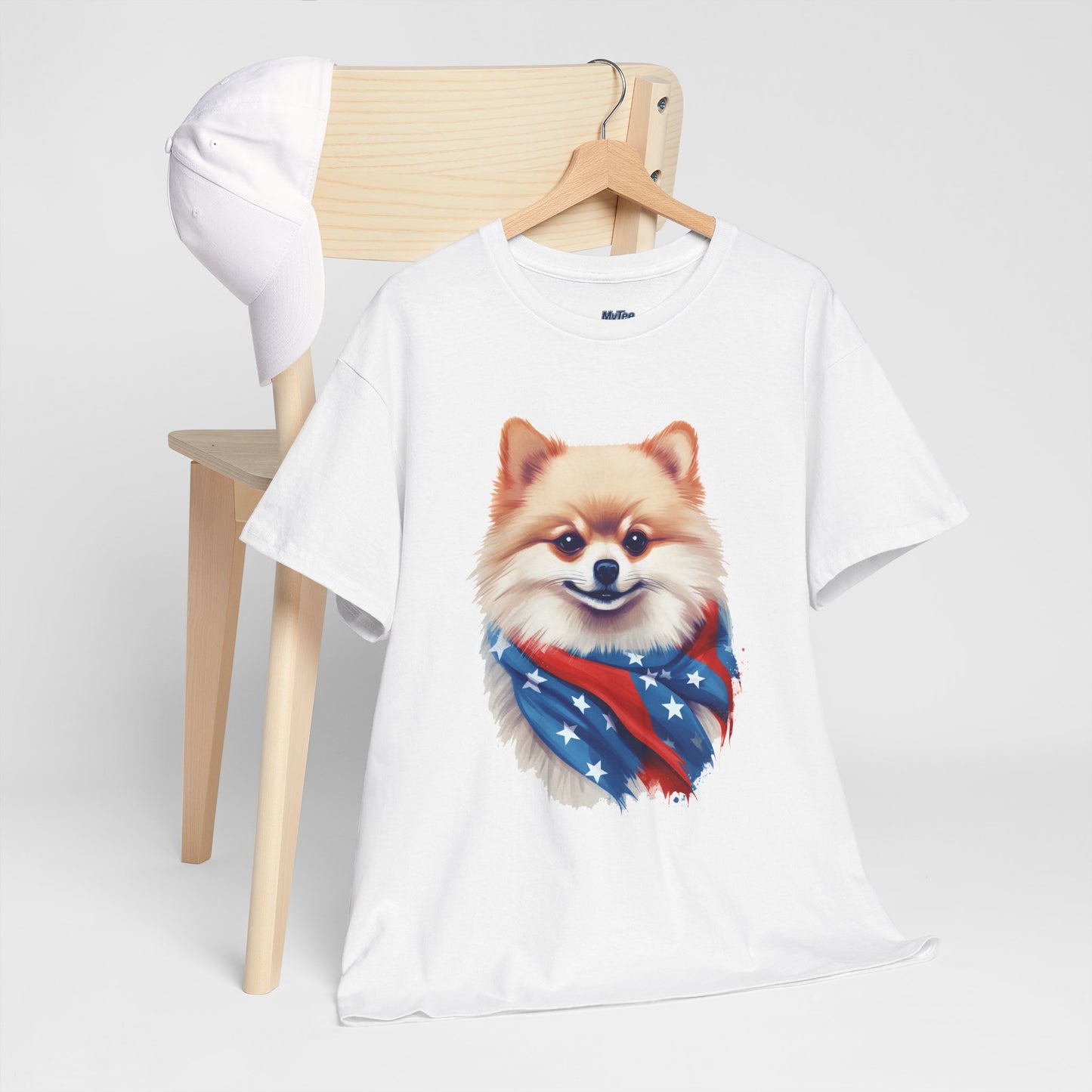 Patriotic pomeranian Unisex T-Shirt