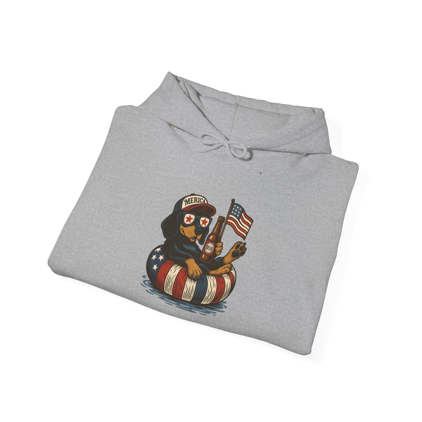 Patriotic Dachshund America Unisex Hoodie