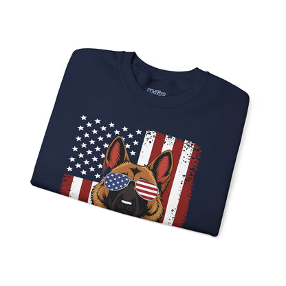 Patriotic German Shephard Dog Unisex Sweatshirt