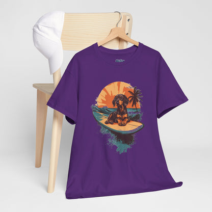 Dachshund Beach Vibes T-Shirt – Chill Summer Dog Style