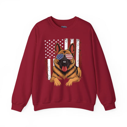 Patriotic German Shephard Dog Unisex Sweatshirt