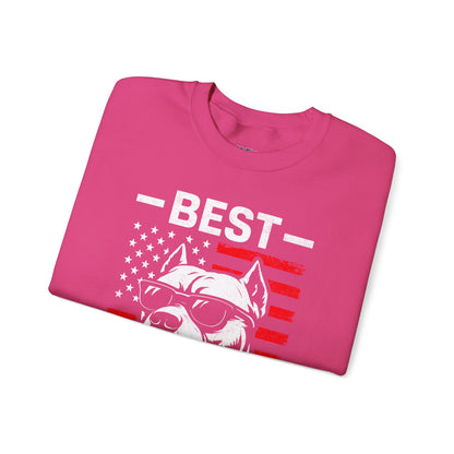 Best Pitbull Dad Ever SweatShirt For Proud Dog Father