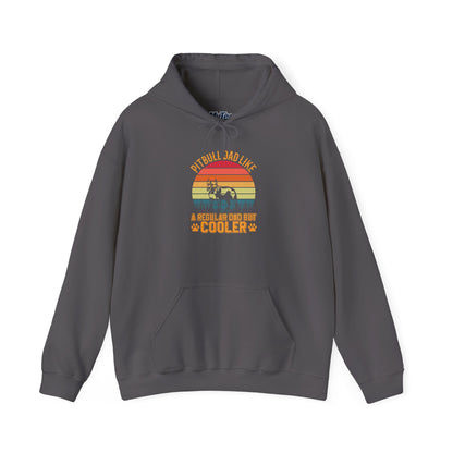 'Pitbull Dad Like A Regular Dad But Cooler' Cozy Hoodie
