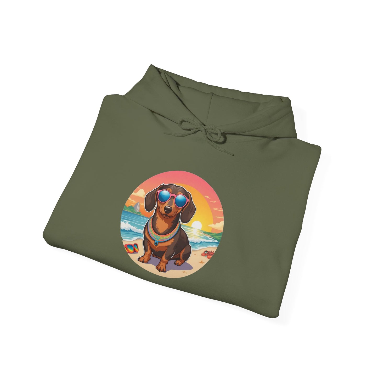 Dachshund Lover's Sunset Unisex Hoodie