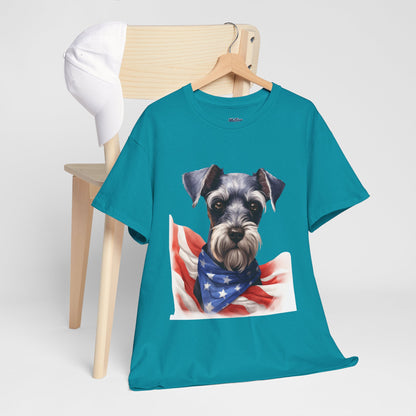 Patriotic Miniature Schnauzer Unisex T-Shirt
