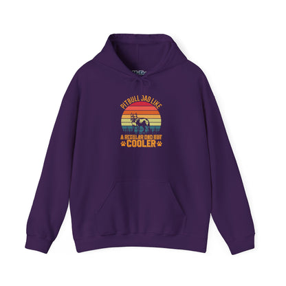 'Pitbull Dad Like A Regular Dad But Cooler' Cozy Hoodie