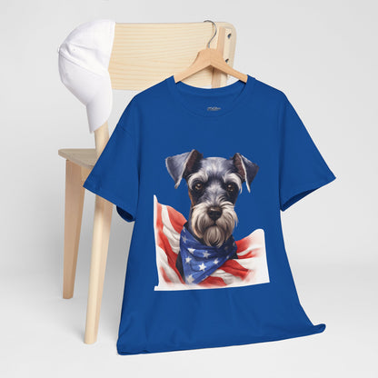 Patriotic Miniature Schnauzer Unisex T-Shirt